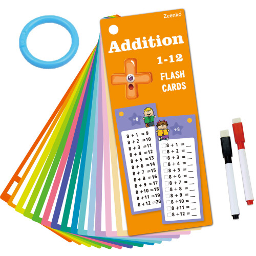 (Addition) 15pcs Math Flash Cards, Fun Learning Toys for Kids 1