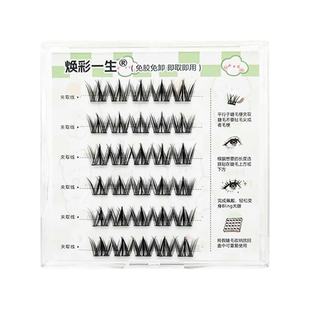 Reach-Tools (Canine) Easy Glueless Wispy Lashes For Beginners - 50 Chars