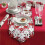 2X Corredor de Mesa de Natal, Toalhas de Mesa Bordadas com Folhas de Azevinho Poinsétia para DecoraçõEs de Natal 15 X 53 Polegadas 8
