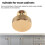 40 Pack 1.2 Inch Brushed Gold Cabinet Knobs Knurled Kitchen Cabinet Knobs Gold Drawer Knobs Round Dresser Knobs 6