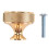 40 Pack 1.2 Inch Brushed Gold Cabinet Knobs Knurled Kitchen Cabinet Knobs Gold Drawer Knobs Round Dresser Knobs 10