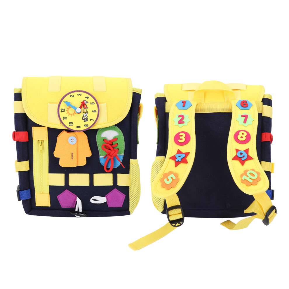 Felt Toddler Backpack Activity Sensory Board