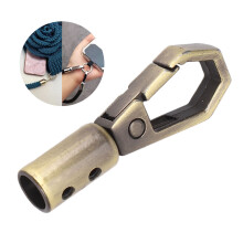 10 Stück Zinklegierung Seilendkappen mit Glockenhaken, 6 mm & 7 mm Schrauben