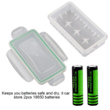 Portable 2 Slot 18650 Battery Box