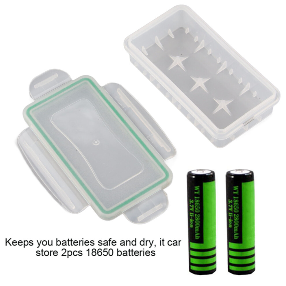 Portable 2 Slot 18650 Battery Box 7340572695482
