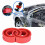 Red 2pc Car Shock Absorber Buffer Spring Set, 175mm Diameter 5