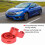 Red 2pc Car Shock Absorber Buffer Spring Set, 175mm Diameter 7