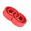 Red 2pc Car Shock Absorber Buffer Spring Set, 175mm Diameter 10