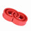 Red 2pc Car Shock Absorber Buffer Spring Set, 175mm Diameter 11