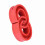 Red 2pc Car Shock Absorber Buffer Spring Set, 175mm Diameter 12