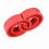 Red 2pc Car Shock Absorber Buffer Spring Set, 175mm Diameter 13