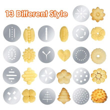 Pistolet Décoratif pour Biscuits en Acier Inoxydable, Machine à Presser les Biscuits à la Main, Outil de Cuisson Domestique, Accessoires de Cuisine