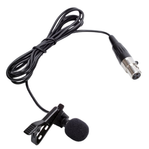 2X Microfono Lavalier Professionale per Trasmettitore Bodypack Wireless Amost  3 Pin XLR 1