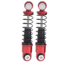 2 Stück Rote Aluminiumlegierungs-Federbeine für Axial SCX24 90081 1/24 RC-Car