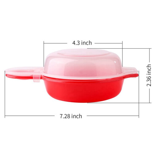 4 Sets Microwave Egg Cooker,1 Minute Fast Egg Hamburg Omelet Maker Kitchen Cooking Tool 2