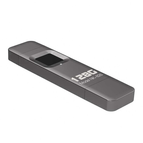 2X Fingerprint Encrypted U Disk Mobile Phone Computer Dual-Use High-Speed Transmission Flash Memory 128G for / 1