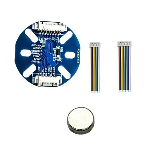 2X MT6835 Magnetic Encoder 21bit High Precision 4-Wire SPI AB16384 Pulse SPI ABZ Mode for Stepper Brushless Motor 1
