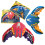 (Two colors) Summer Kids Water-Powered Devil Fish Pool Bath Beach Toy 2
