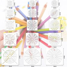 30 Pieces Mandala Dot Painting Tool Stencils Set, Reusable Mandala Stencil Template for Rock Wood Canvas DIY Painting