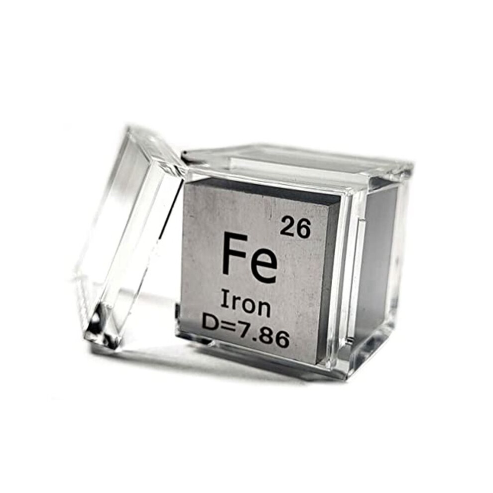 50Pcs Acrylic Box Trays For 0.39Inch 10Mm Elements Cubes Clear Case Periodic Table Bracket For Elements Collections 4711151194796