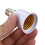 30 Pcs E14, E27 Adapter Base Screw LED Light Bulb Bulb Socket Converter, White 8