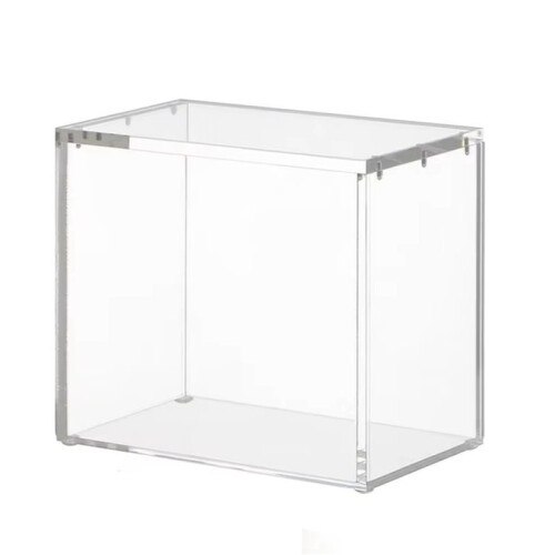 2X Clear Acrylic Display Case Collectibles Display Stands Clear Storage Container with Lid 1
