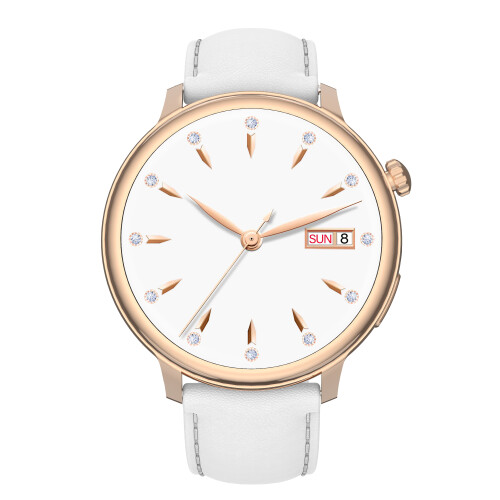 Smartwatch mit Überwachung von Herzfrequenz, Blutdruck und Blutsauerstoff White 1