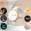 Smartwatch mit Überwachung von Herzfrequenz, Blutdruck und Blutsauerstoff White 5