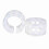 2pc Transparent Car Shock Absorber Retainer TPE Spring Buffer Type D 7
