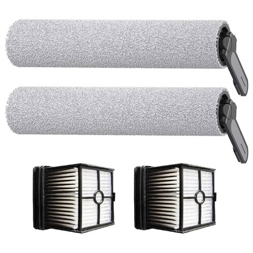8Pcs Replacement Part Kit for REDKEY W15 Wet Dry Vacuum Cleaner, 4 Roller Brush 4 Filter 2