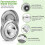 Fermentation Lids for Wide Mouth Mason Jars, 8 Stainless Steel Lids with Date Tracking,  Fermentation Kit 6
