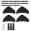 4 Stück Hinterstoßstange Lippe Spoiler Schutzleiste Schwarz Universal PP 10