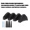 4 Stück Hinterstoßstange Lippe Spoiler Schutzleiste Schwarz Universal PP 12