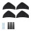 4 Stück Hinterstoßstange Lippe Spoiler Schutzleiste Schwarz Universal PP 16