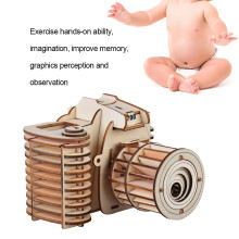 Wooden 3D Camera Jigsaw Puzzle Toy for Kids & Adults, Educational Gift