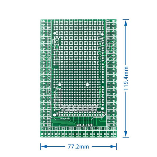 2X Placa de Expansão de Terminal para  R3 / MEGA-2560 Conjunto de Placa de Expansão de Terminal Compatível com Módulo MEGA2560 2
