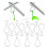Steel Ceiling Hooks 100Pcs Galvanized Rebound Clips Durable Hanging Buckles 13