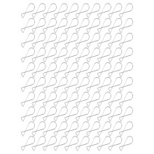 Steel Ceiling Hooks 100Pcs Galvanized Rebound Clips Durable Hanging Buckles