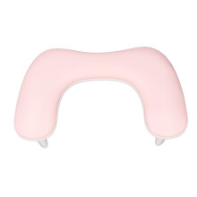 Detachable U-Shaped Nail Arm Rest Pink, Soft PU Leather, Non-Slip Manicure Hand Pillow