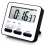 4X Küchen-Timer, Countdown, Countdown, Multifunktionaler Wecker, Schreibtischuhr, Schwarz 3