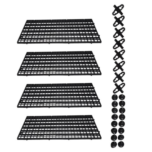 16X Aquarium Teiler Tablett Kunststoffnetz Aquarium Eierbox Licht Diffusor, Aquarium Teiler Filter Boden Isolation 1