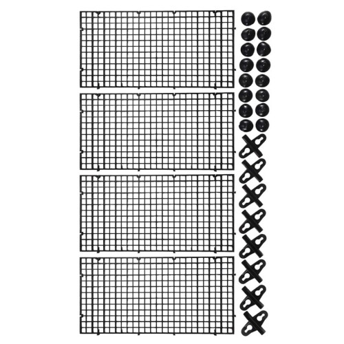 16X Aquarium Divider Tray Plastic Mesh Aquarium Egg Box Light Diffuser, Fish Tank Divider Filter Bottom Isolation 2