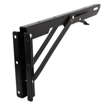 6Pcs 12Inch Folding Shelve Brackets Heavy Duty Metal Shelving Support Bracket Wall Mounted Floating Shelve Bracket