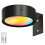 2X Éclairage LED pour Tableaux, Éclairage Artistique, à Piles, à Intensité Variable, 13 Modes D'Éclairage, Noir 2