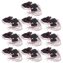 100 PCS /OFF 2 X 3V CR2032 Cell Button Battery Holder for LED