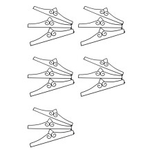 15 Pièces Séries Jardin Drapeau Cintre Mural Enduit de Poudre Fer Bannière Porte-Drapeau Support pour Drapeaux Calendrier Serviettes Décoration