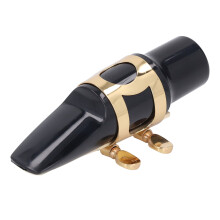 Alto Saxophone Mouthpiece Kit with ABS & Metal Clip 2.5 Reed