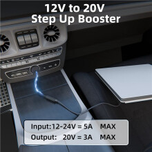 3X Car Adapter with Step Booster,Power Converter to 20V 3A for Starlink Cigarette Lighter Power Adapter
