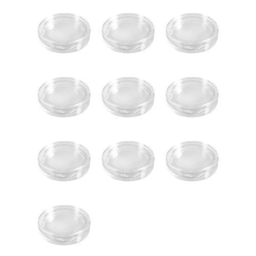 100 Pcs Small Round Transparent Plastic Coin Capsules Box 26mm