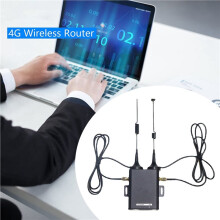 6X H927 Industrial Grade 4G Router 150Mbps 4G LTE CAT4 SIM Card Router with External Antenna Support 10 Wifi Users-EU